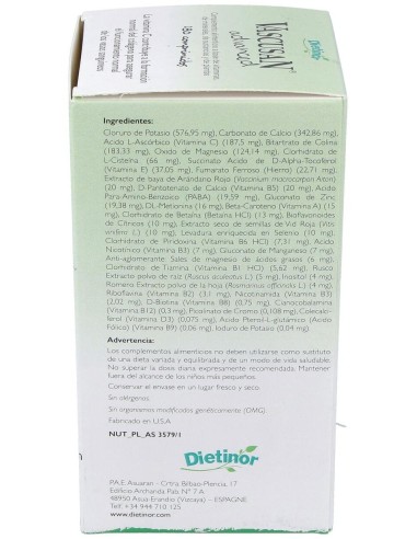 Vascusan Advanced 180Cap. de Dietinor (Vascusan)