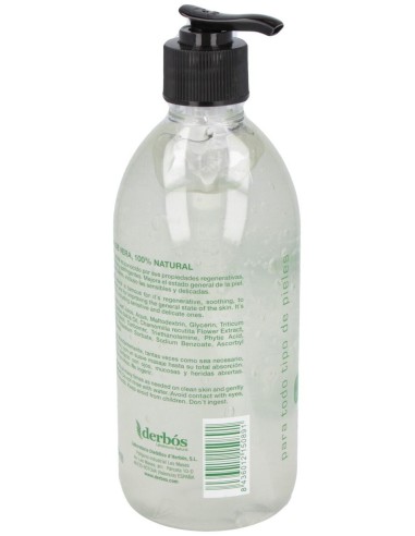 Gel Aloe Vera 100% Natural 500Ml. de Derbos