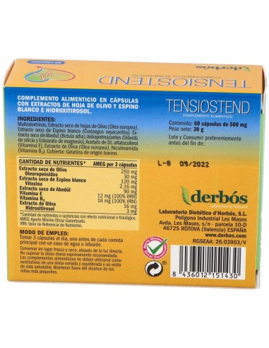 Tensiostend 60Cap. de Derbos