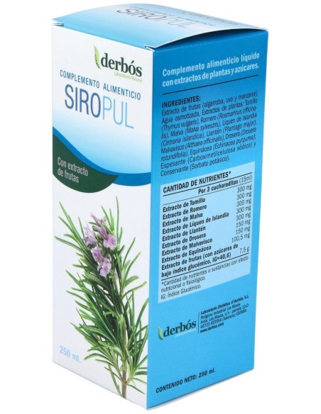 Siropul Jarabe 250Ml. de Derbos