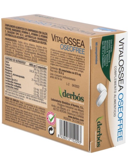 Vitalossea Oseofree 60Comp. de Derbos