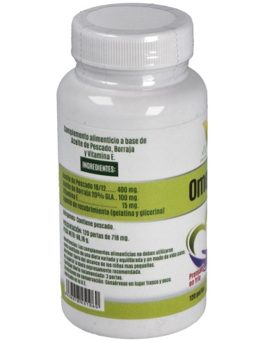 Omega 3 Y Omega 6 (A.De Borraja Y Salmon)120Perlas de El Valle