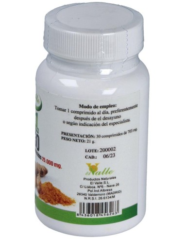 Curcuma Extracto 30Comp. de El Valle