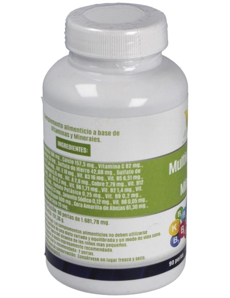Multivitaminico Mineral 90Perlas de El Valle