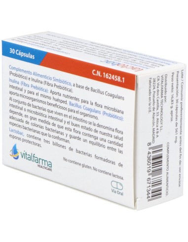 Lactobac 30Cap. de Vitalfarma
