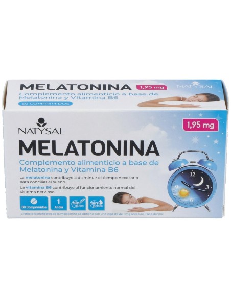 Melatonina  1,95 Mg + B6 60 Comp. de Natysal