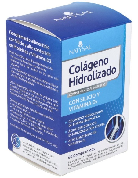 Colageno Hidrolizado Con Silicio Y Vit. D3 60Comp. de Natysal