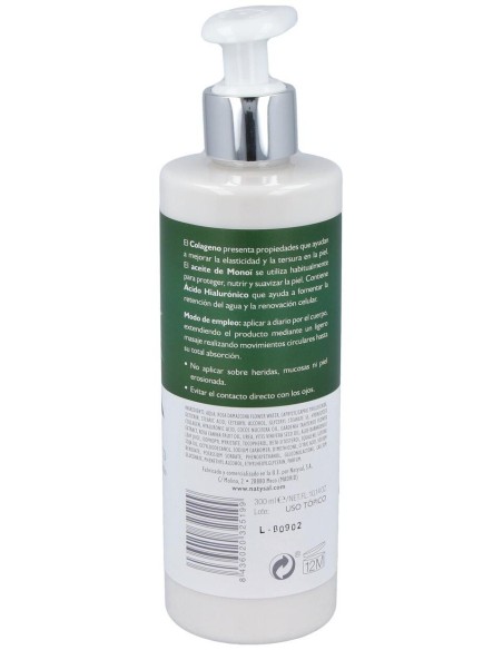 Colageno+Ac. Hialuronico Crema Corp. 300Ml. de Natysal