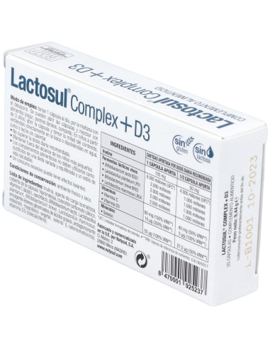 Lactosul Complex + D3 20 Cáps. de Natysal