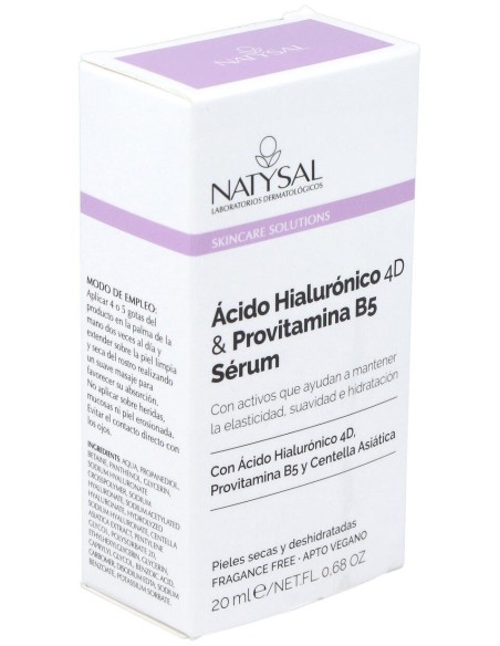 Acido Hialuronico 4D & Provitamina B5 Serum 20Ml. de Natysal