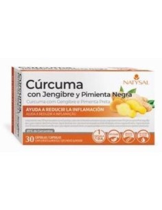 Cúrcuma con Jengibre y Pimienta Negra 30 Cáps. de Natysal 2