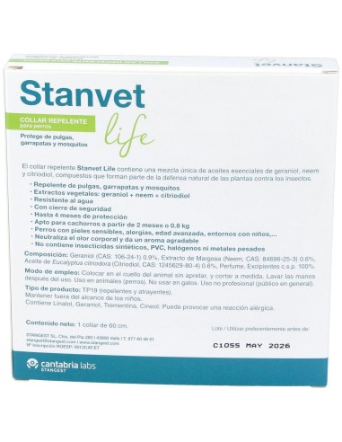 Collar Stanvet Life Perros 60Cm. de Stangest Vet