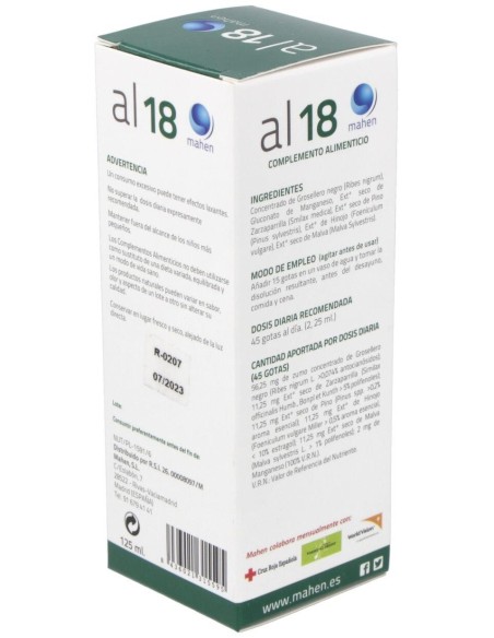 Al-18 Gotas 125Ml. de Mahen