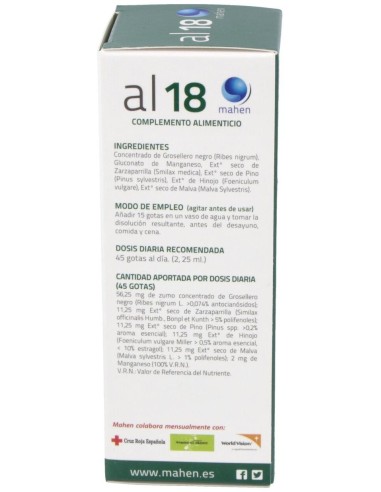 Al-18 Gotas 125Ml. de Mahen