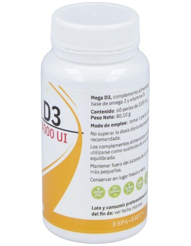 Mega D3 4000Ui 60Perlas de Espadiet