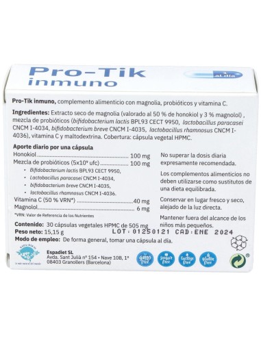 Pro-Tik Inmuno 30Cap. de Espadiet