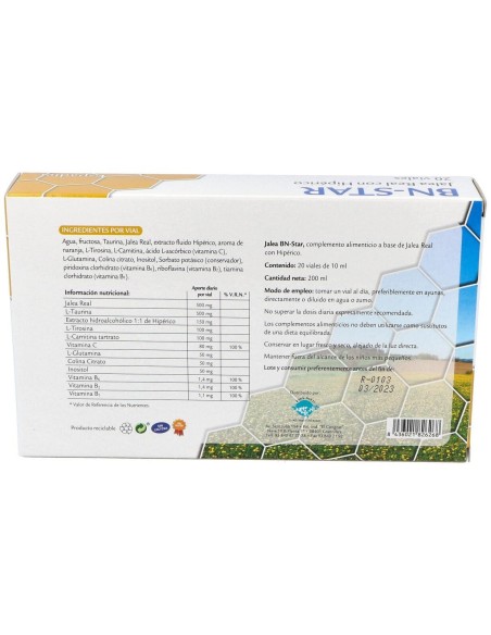Jalea Real+Hiperico Bn-Star 20Amp. de Espadiet