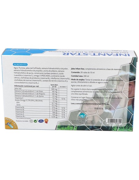 Jalea Infant Star Omega 20Viales de Espadiet