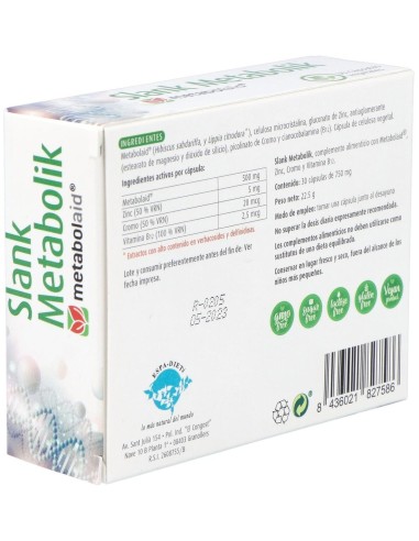 Slank Metabolik 30 Cáp. de Reddir
