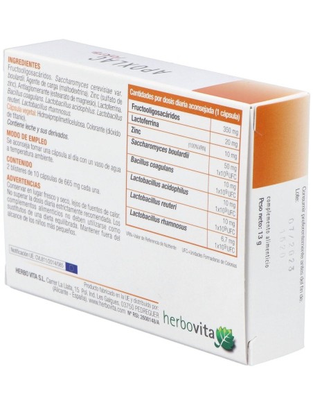 Apoxlac Forte 20Cap. de Herbovita