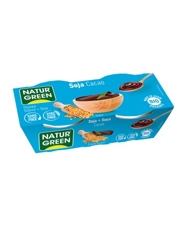Naturgreen Soja Chocolate Bio 2x125g | Salud y Sabor Eco