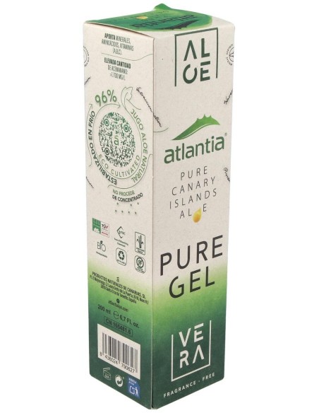 Gel De Aloe Vera Puro 200Ml. Eco de Atlantia