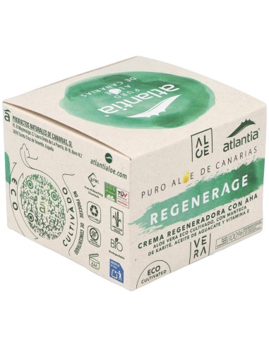 Regenerage Crema Antiedad Con Aloe 50Ml. Eco de Atlantia