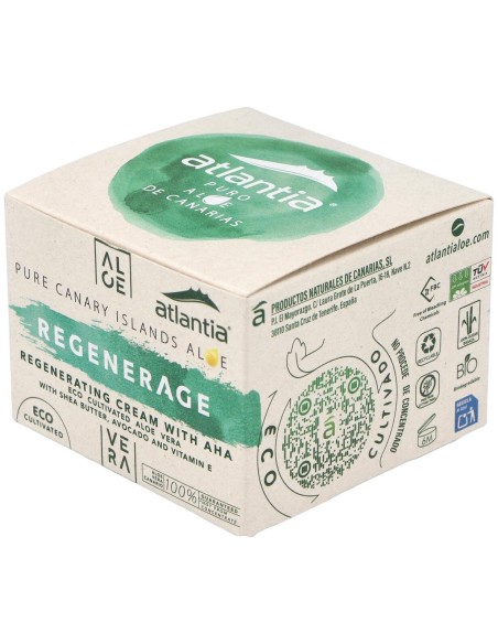 Regenerage Crema Antiedad Con Aloe 50Ml. Eco de Atlantia