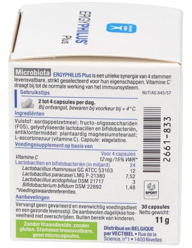Ergyphilus Plus 30Cap. (Refrigeracion) de Nutergia