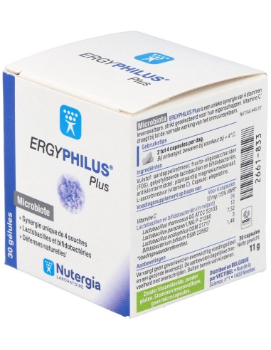 Ergyphilus Plus 30Cap. (Refrigeracion) de Nutergia