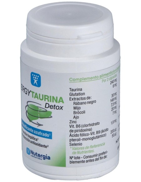 Ergytaurina Detox 60Cap. de Nutergia