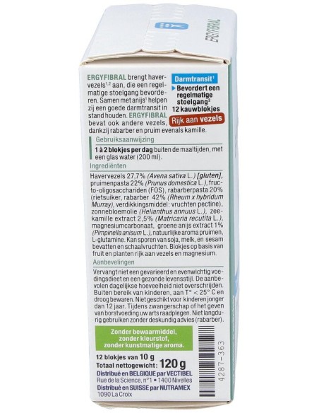 Ergyfibral 12Cubos de Nutergia