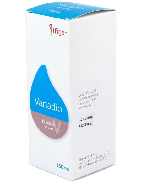 Vanadio (V) Oligoelementos 150Ml. de Ifigen