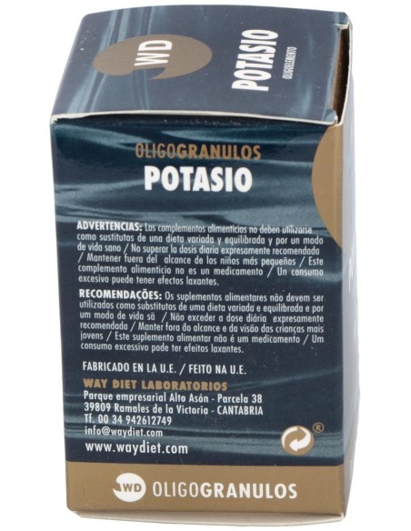 Potasio Oligogranulos 50Caps. de Waydiet Natural Products