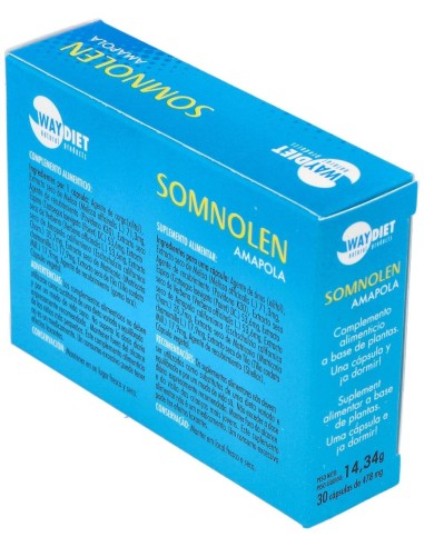 Somnolen Amapola 30Caps. de Waydiet Natural Products