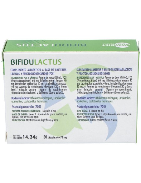 Bifidulactus 30Caps. de Waydiet Natural Products