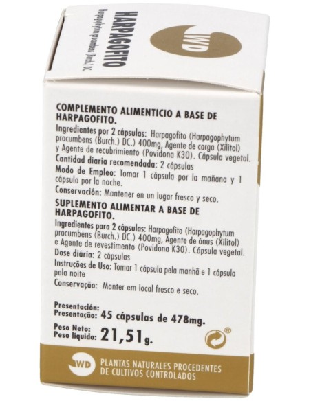 Harpagofito Phytogranulos 45Caps. de Waydiet Natural Products