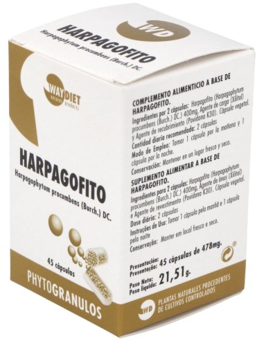Harpagofito Phytogranulos 45Caps. de Waydiet Natural Products