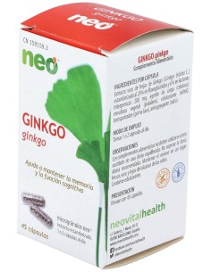 Ginkgo Biloba Microgranulos Neo 45Cap. de Neo 2