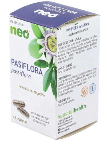 Pasiflora Microgranulos Neo 45Cap. de Neo
