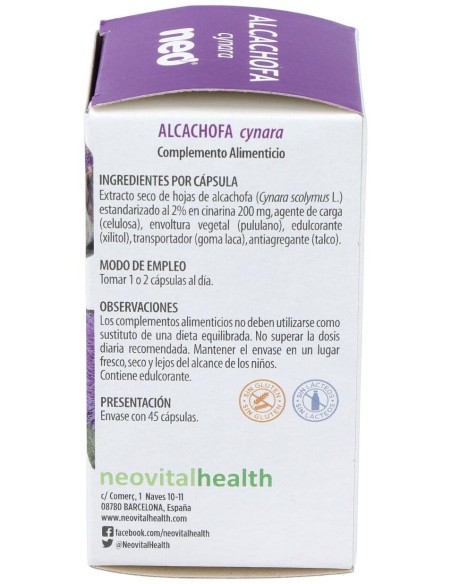 Alcachofa Microgranulos Neo 45Cap. de Neo