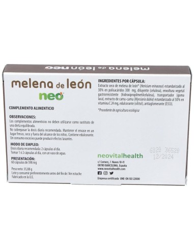 Melena De Leon Neo 60Cap. de Neo