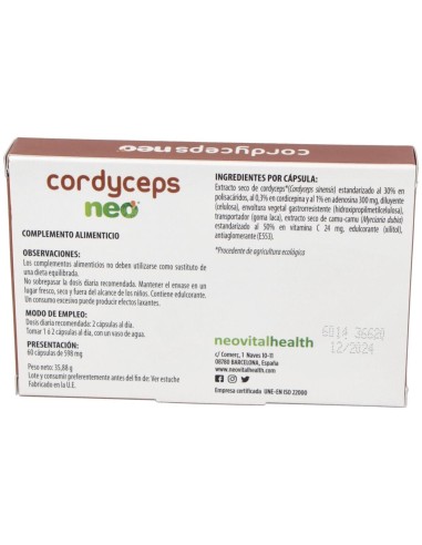 Mico Neo Cordyceps 60Cap. de Neo