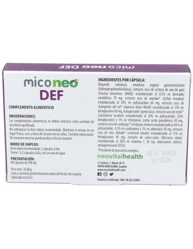 Mico Neo Def 60Cap. de Neo