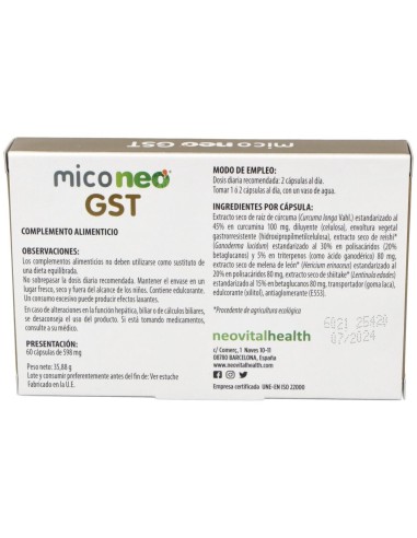 Mico Neo Gst 60Cap. de Neo