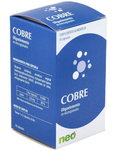 Cobre Microgranulos Neo 50Cap. de Neo