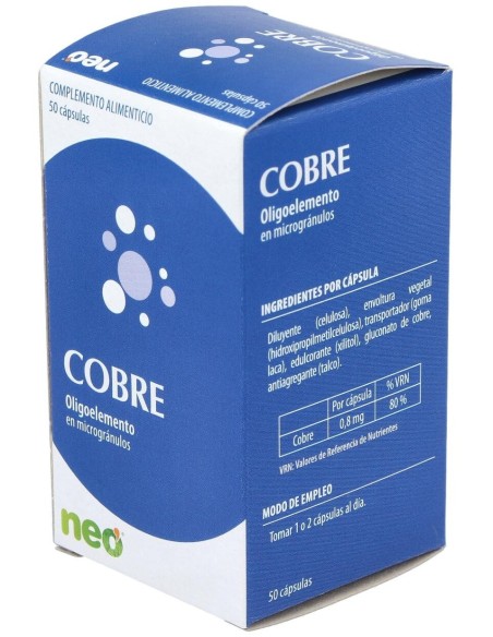 Cobre Microgranulos Neo 50Cap. de Neo