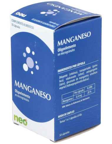 Manganeso Microgranulos Neo 50Cap. de Neo