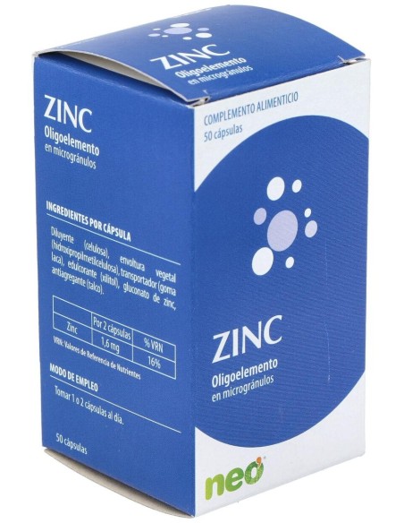 Zinc Microgranulos Neo 50Cap. de Neo