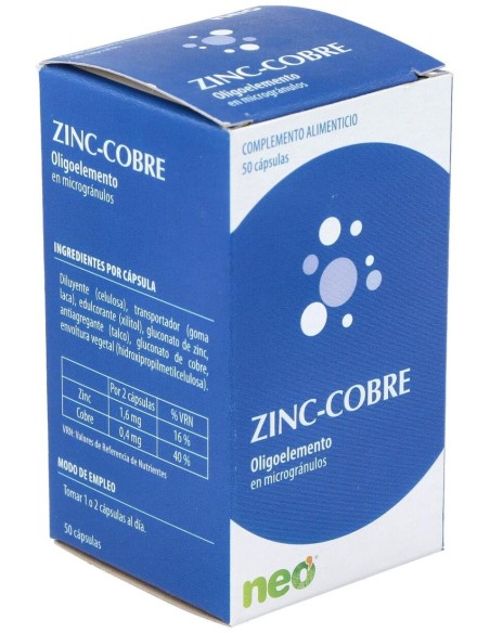 Zinc-Cobre Microgranulos Neo 50Cap. de Neo